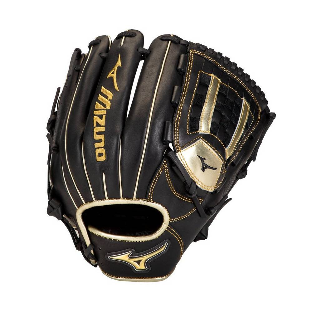 Luva Baseball Mizuno MVP Prime SE Pitcher 12" - Mulher - Pretas/Douradas - UQVBJ3820